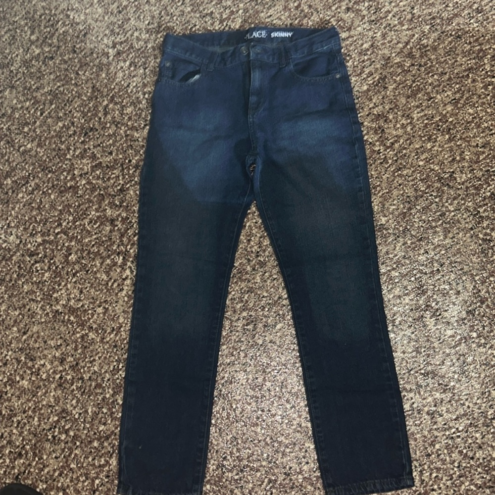 Blue jeans size 14 H skinny adjustable waist